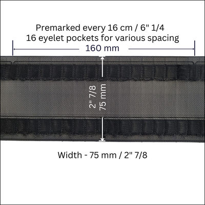 S-Fold Curtain Tape – Wave Header Tape for Ripple Curtains (Black)