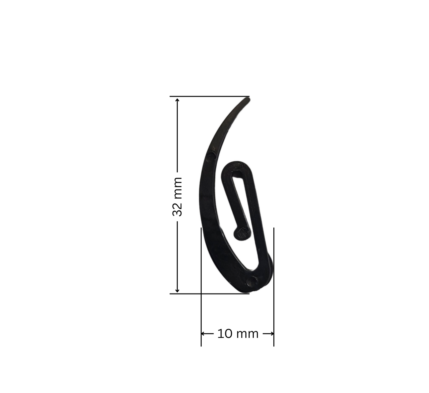 Wave Curtain Hooks – Black Plastic – for Wave/Ripple Fold System