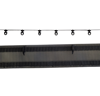 S-Fold Curtain Tape – Wave Header Tape for Ripple Curtains (Black)