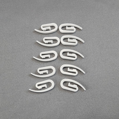 S-Wave Curtain Hooks White – Ripple Fold Curtain Hardware