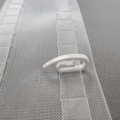 S-Wave Curtain Hooks White – Ripple Fold Curtain Hardware