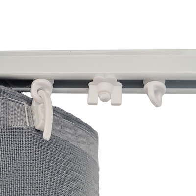 Curtain Track Stop – Adjustable & Reusable Curtain Rail Clip (White) | Fits multiple Wave/ Riplefold Tracks